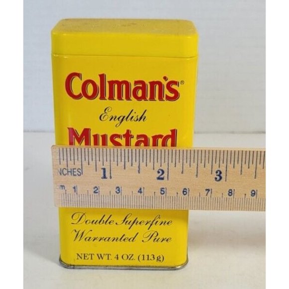 Vintage Coleman's English Mustard Blend Tin with Plastic Lid - Picture 8 of 9